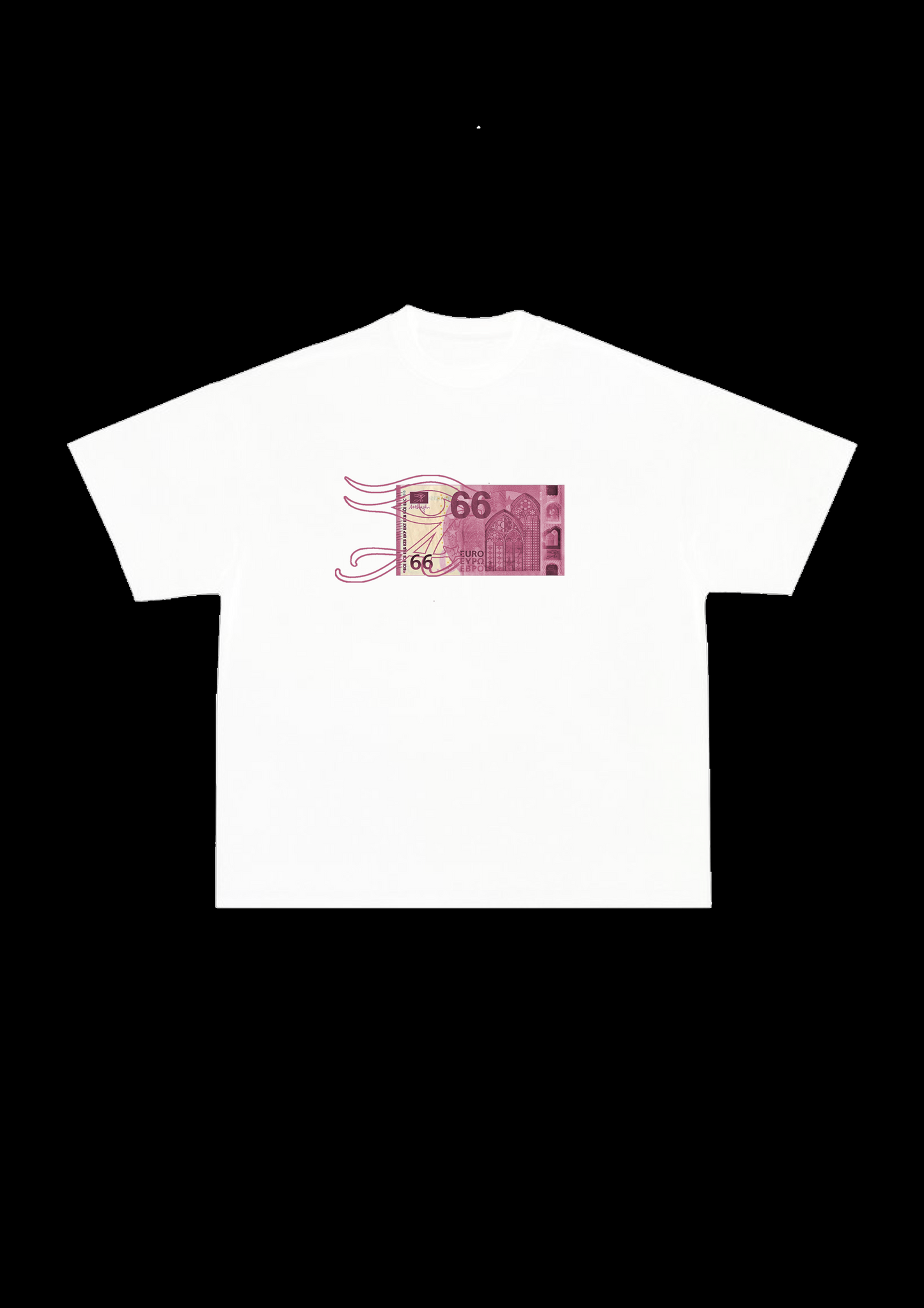 66 Shirt Weiß Pink